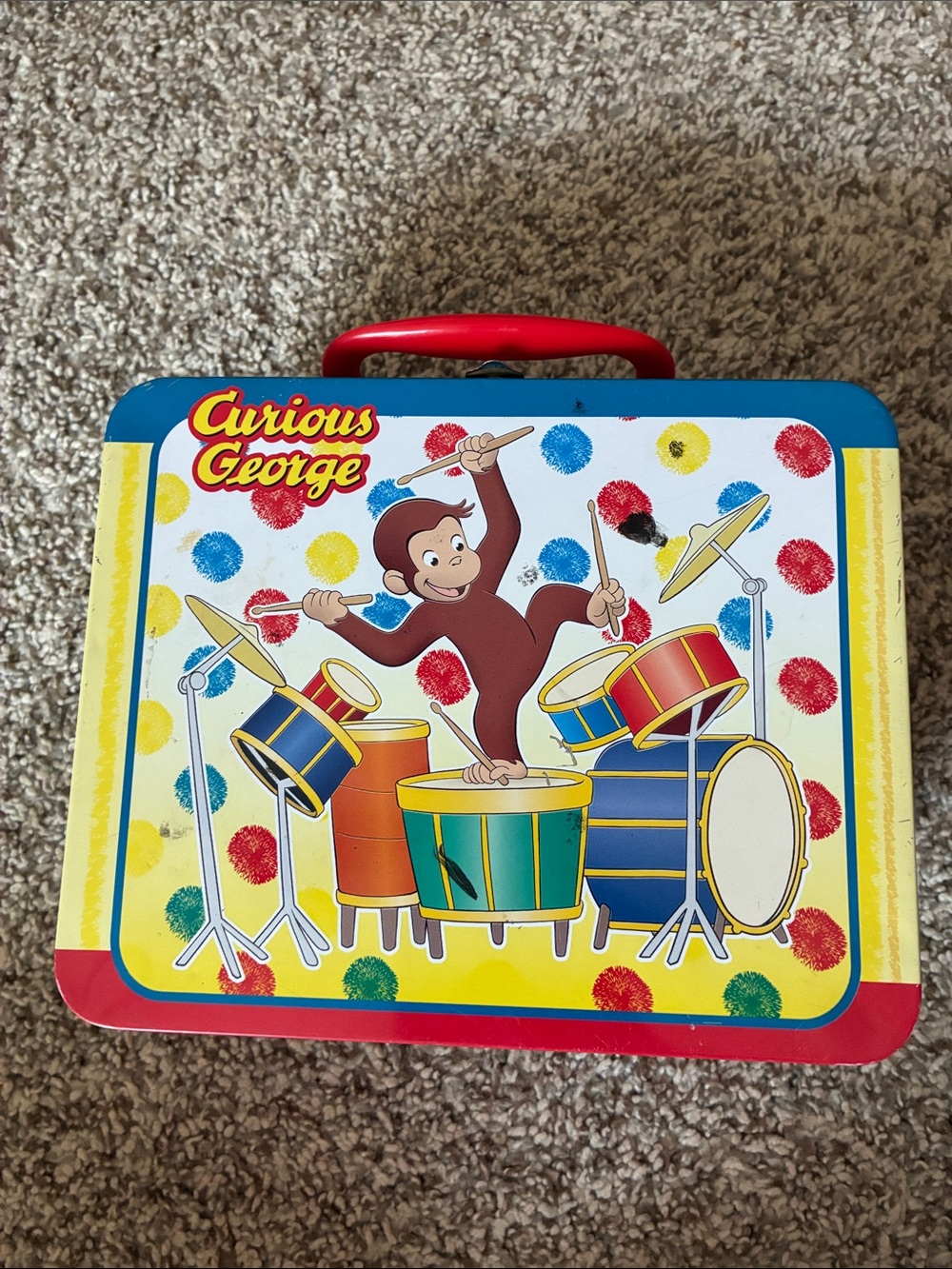 Curious George Puzzle and Tin